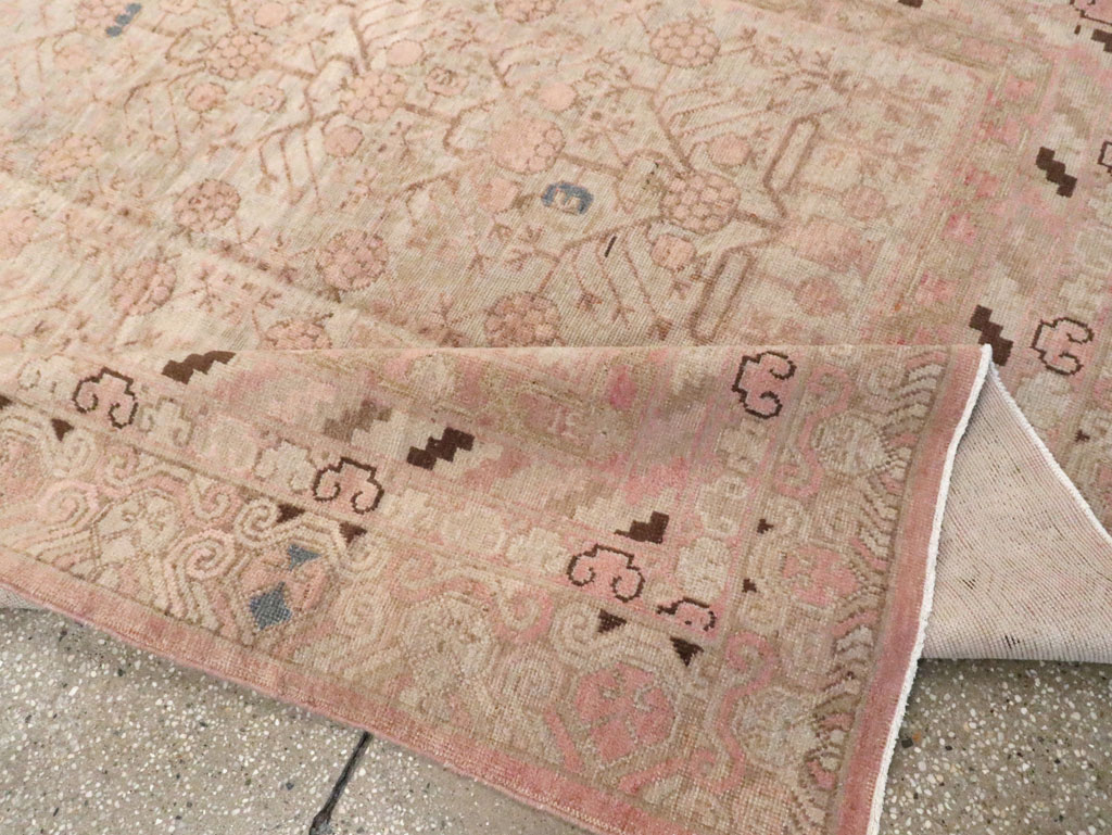 Vintage East Turkestan Khotan Carpet, No.17858 - Gss