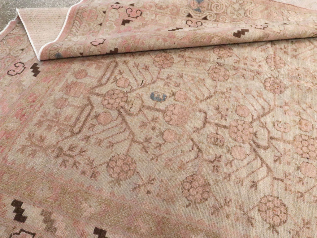 Vintage East Turkestan Khotan Carpet, No.17858 - Gss