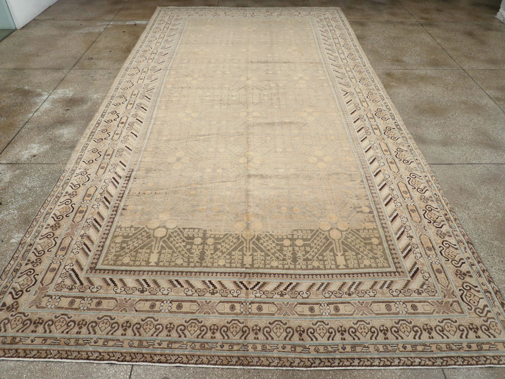 Vintage East Turkestan Khotan Carpet, No.17875 - Gss