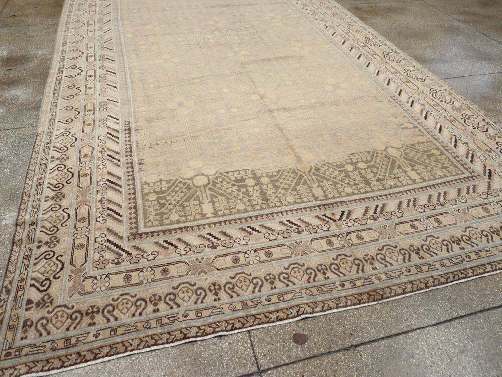 Vintage East Turkestan Khotan Carpet, No.17875 - Gss