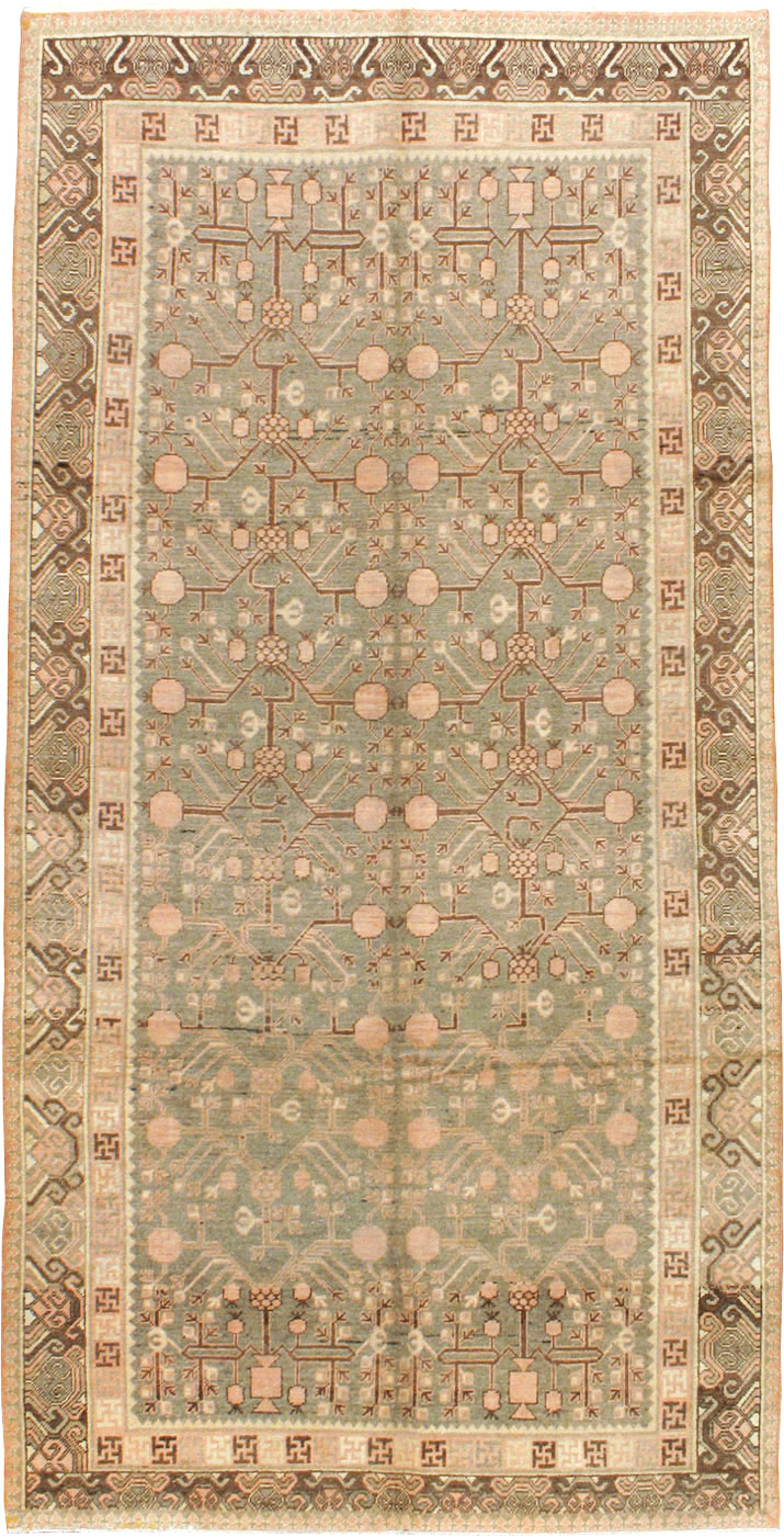 Vintage East Turkestan Khotan Gallery Carpet, No.17880 - Gss