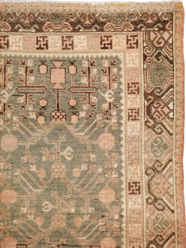Vintage East Turkestan Khotan Gallery Carpet, No.17880 - Gss
