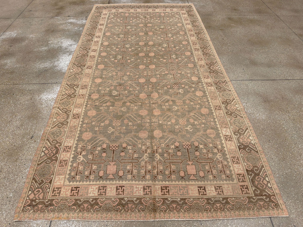 Vintage East Turkestan Khotan Gallery Carpet, No.17880 - Gss