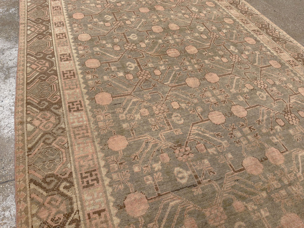 Vintage East Turkestan Khotan Gallery Carpet, No.17880 - Gss