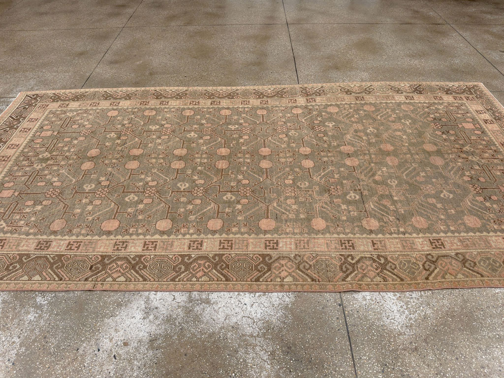 Vintage East Turkestan Khotan Gallery Carpet, No.17880 - Gss