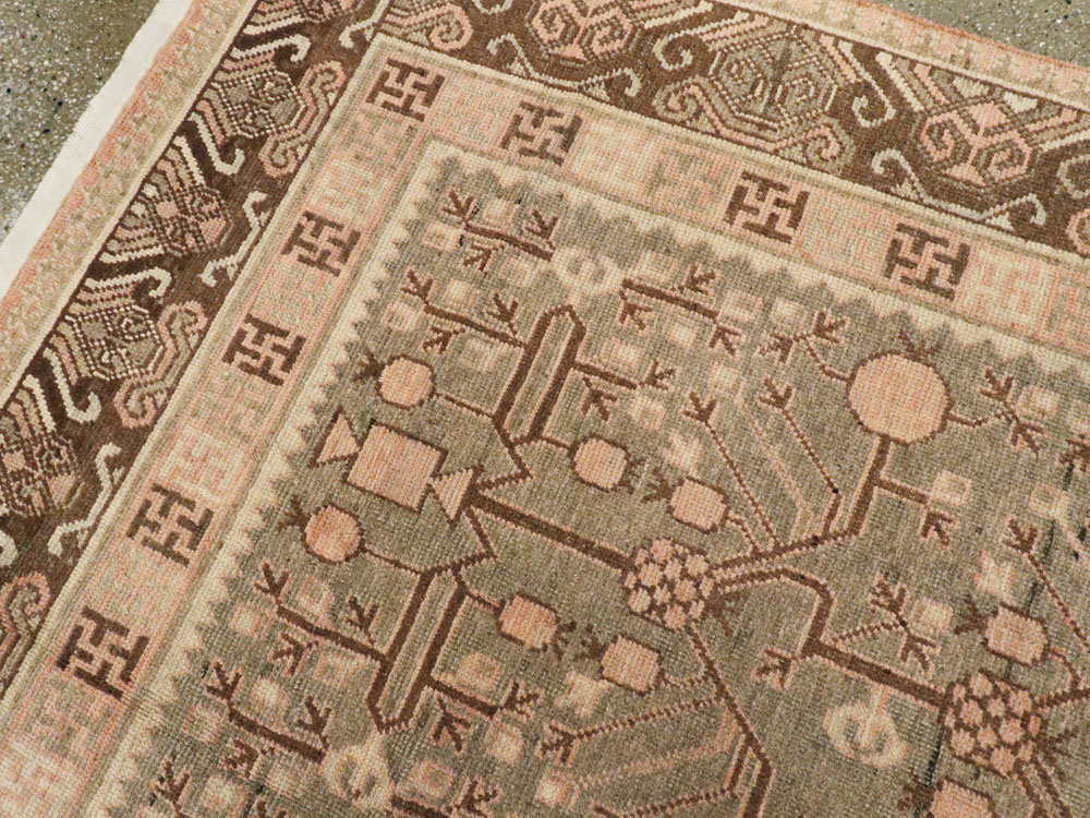 Vintage East Turkestan Khotan Gallery Carpet, No.17880 - Gss