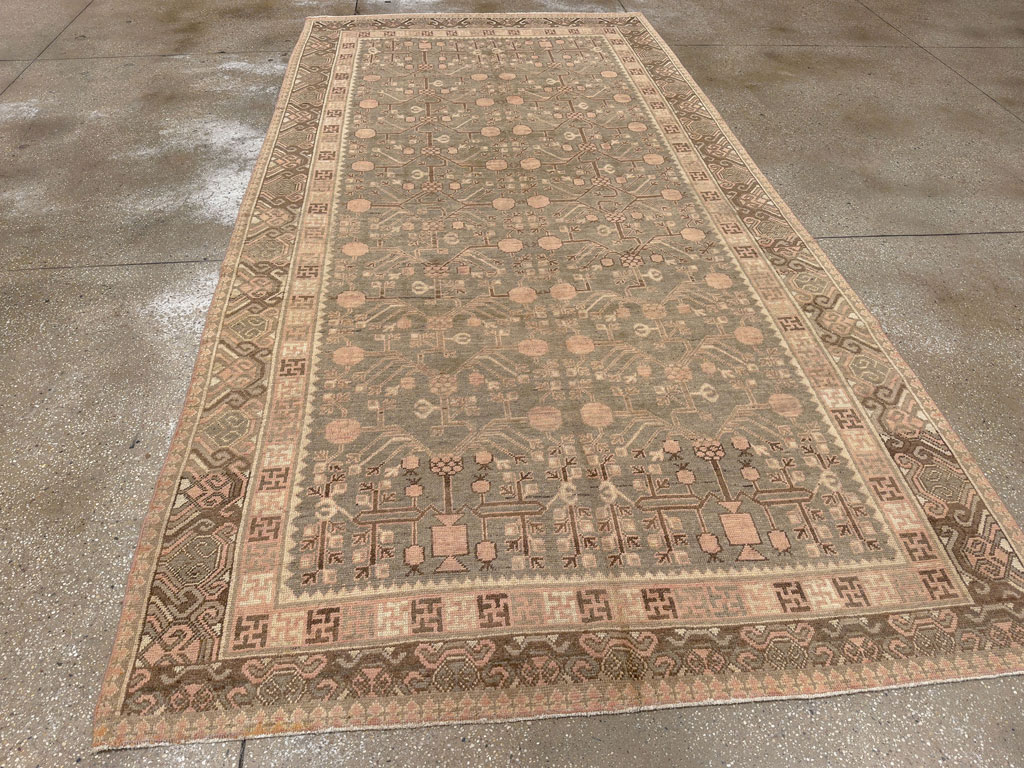 Vintage East Turkestan Khotan Gallery Carpet, No.17880 - Gss