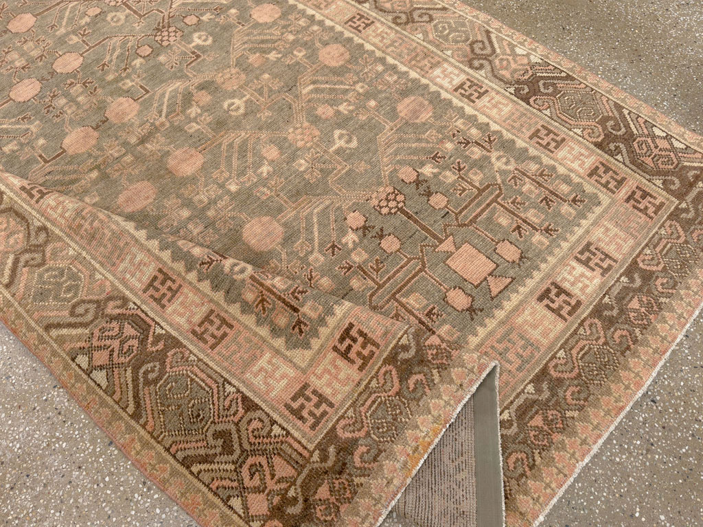 Vintage East Turkestan Khotan Gallery Carpet, No.17880 - Gss