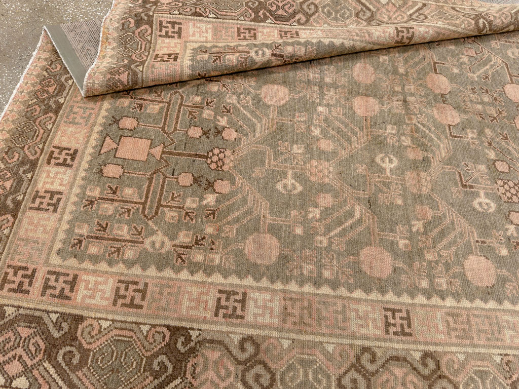 Vintage East Turkestan Khotan Gallery Carpet, No.17880 - Gss