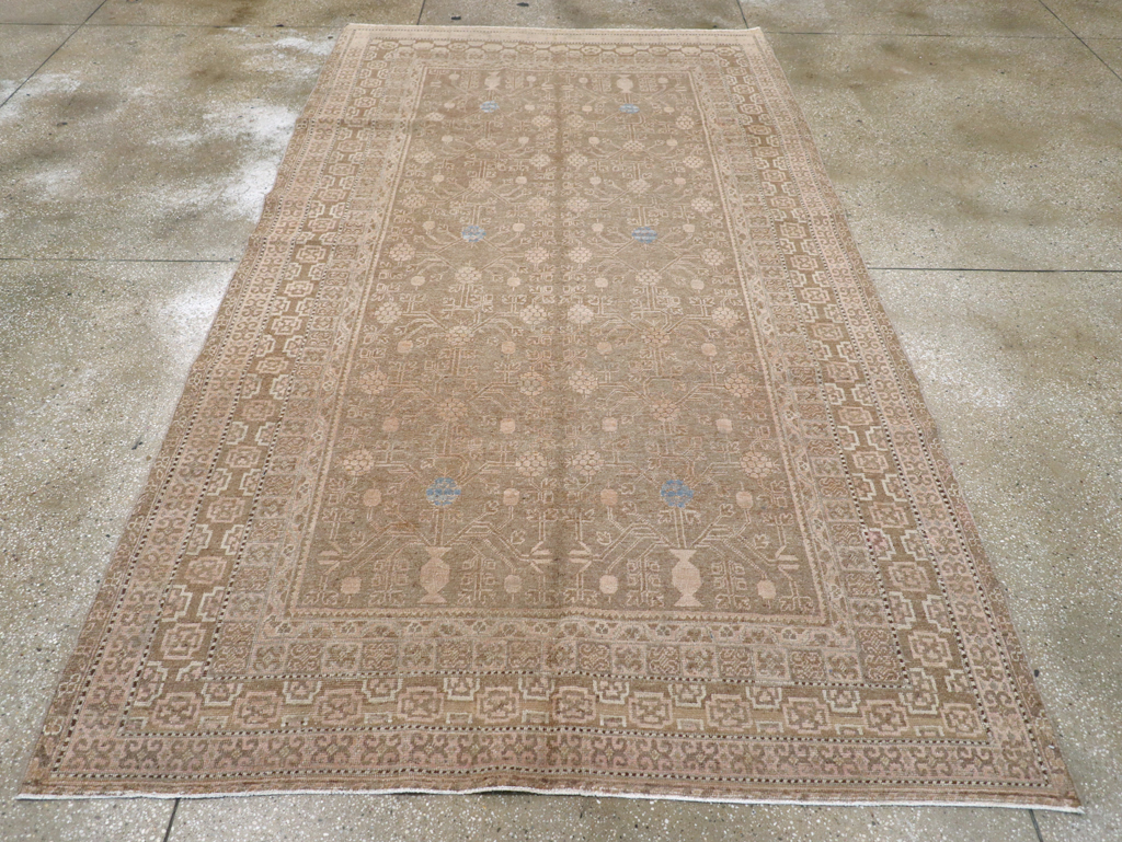 Vintage East Turkestan Khotan Carpet, No.17886 - Gss