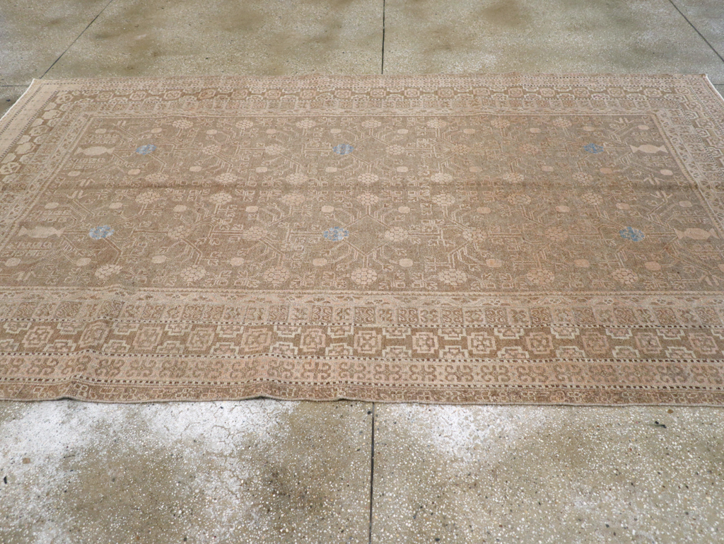 Vintage East Turkestan Khotan Carpet, No.17886 - Gss