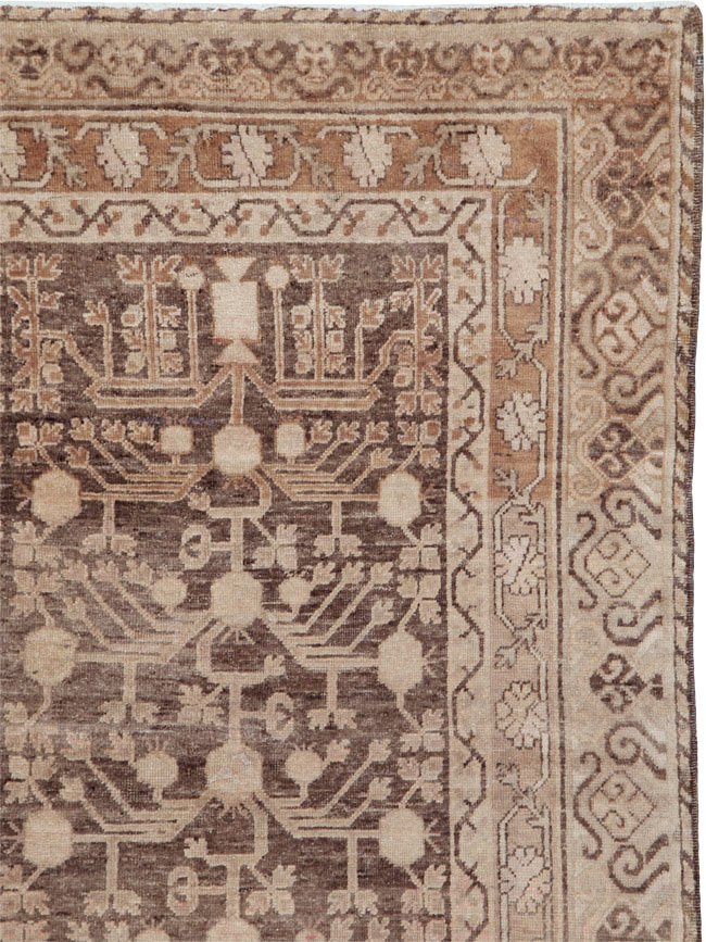 Vintage East Turkestan Khotan Carpet, No.17887 - Gss