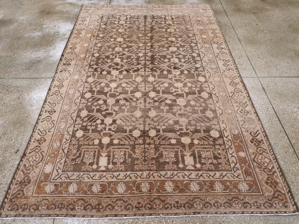 Vintage East Turkestan Khotan Carpet, No.17887 - Gss