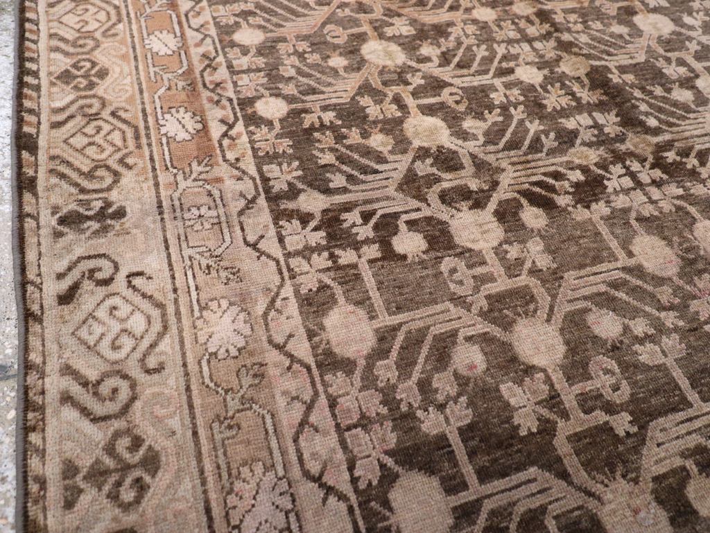 Vintage East Turkestan Khotan Carpet, No.17887 - Gss