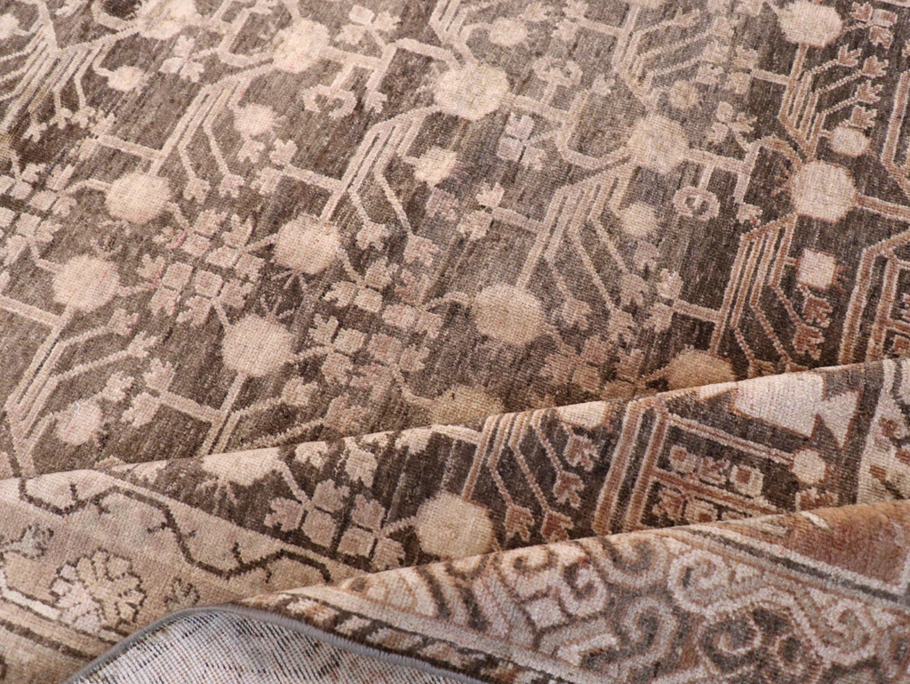 Vintage East Turkestan Khotan Carpet, No.17887 - Gss