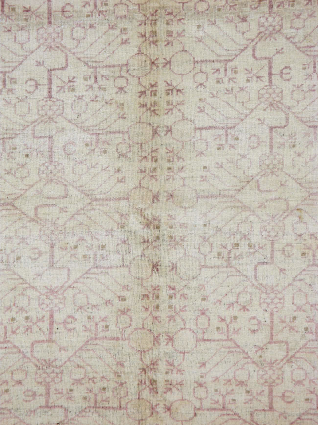 Vintage East Turkestan Khotan Carpet, No.17892 - Gss