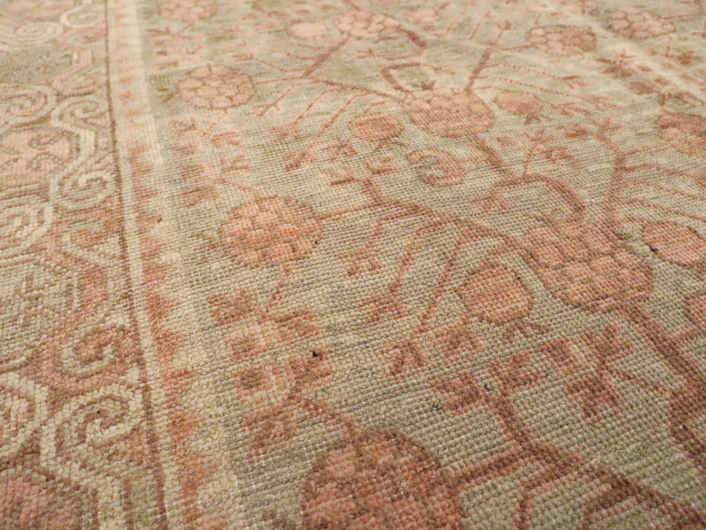 Vintage East Turkestan Khotan Carpet, No.17895 - Gss