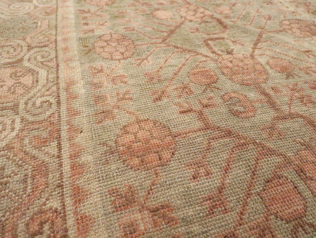 Vintage East Turkestan Khotan Carpet, No.17895 - Gss