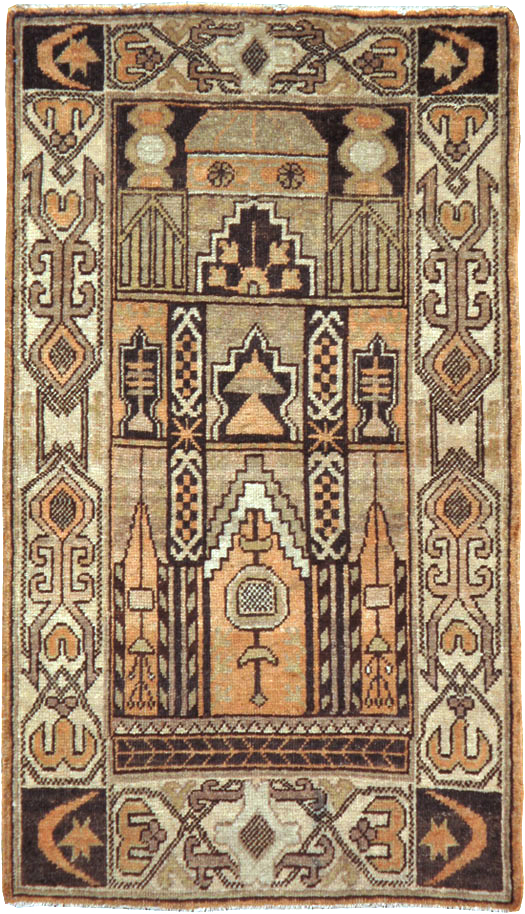 Antique East Turkestan Khotan Rug, No.17897 - Gss