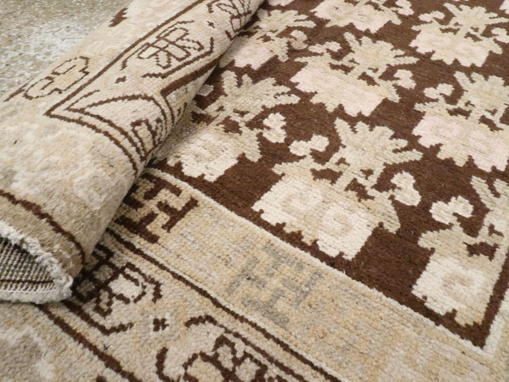 Vintage East Turkestan Khotan Carpet, No.17902 - Gss