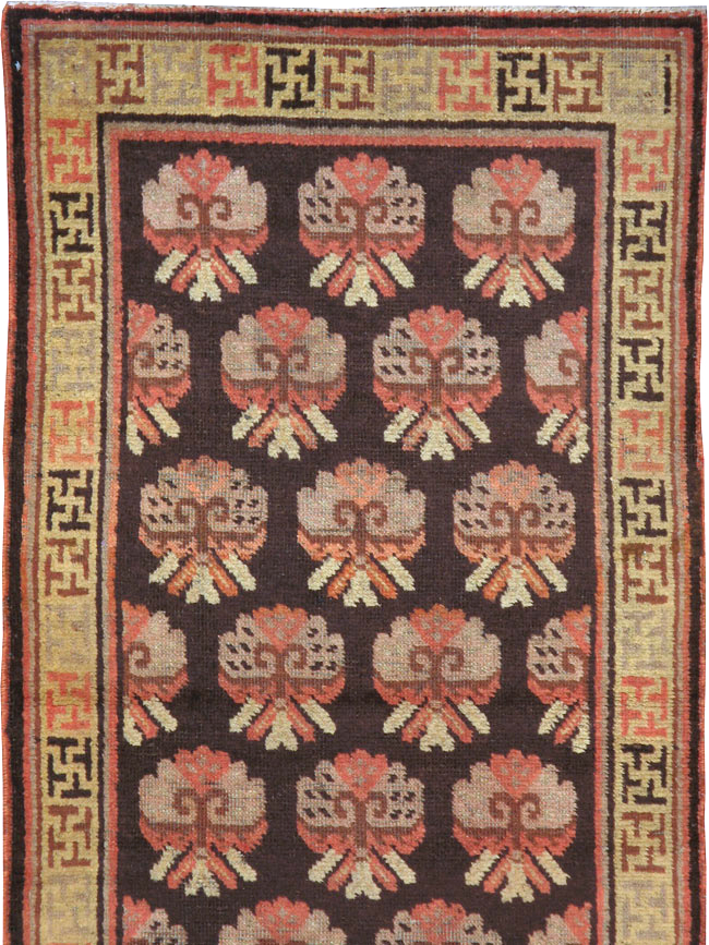Vintage East Turkestan Khotan Runner, No.17909 - Gss