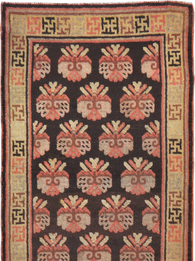 Vintage East Turkestan Khotan Runner, No.17909 - Gss