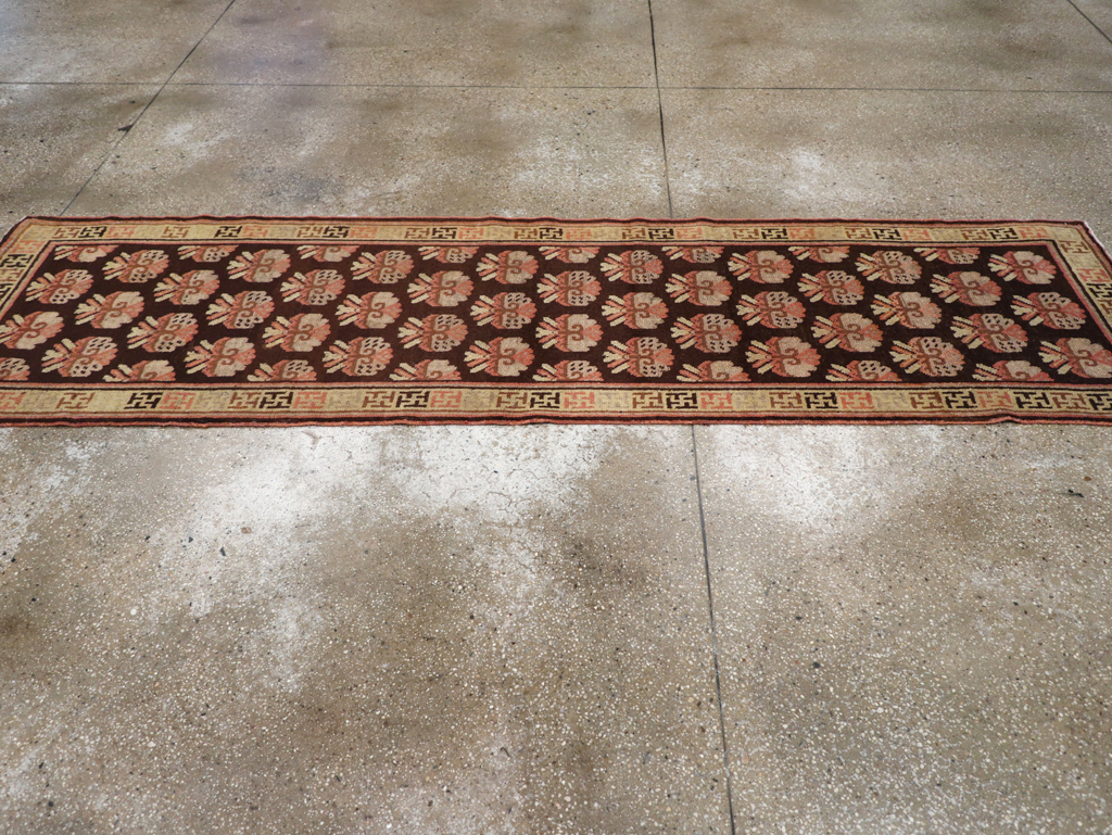 Vintage East Turkestan Khotan Runner, No.17909 - Gss