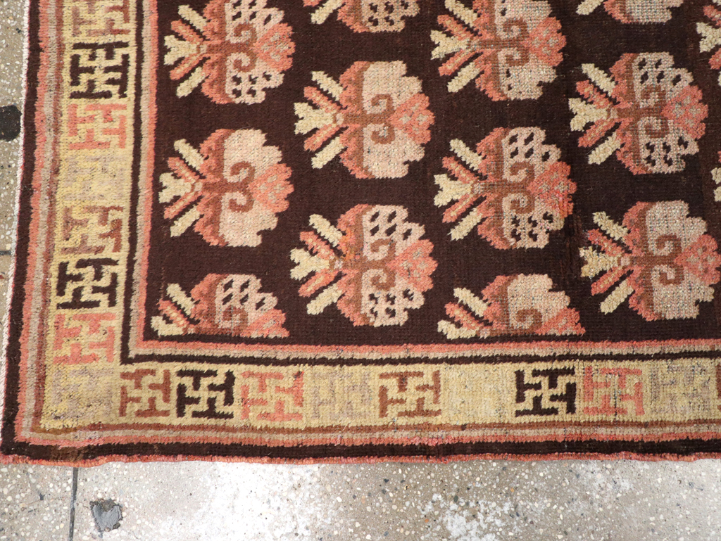 Vintage East Turkestan Khotan Runner, No.17909 - Gss