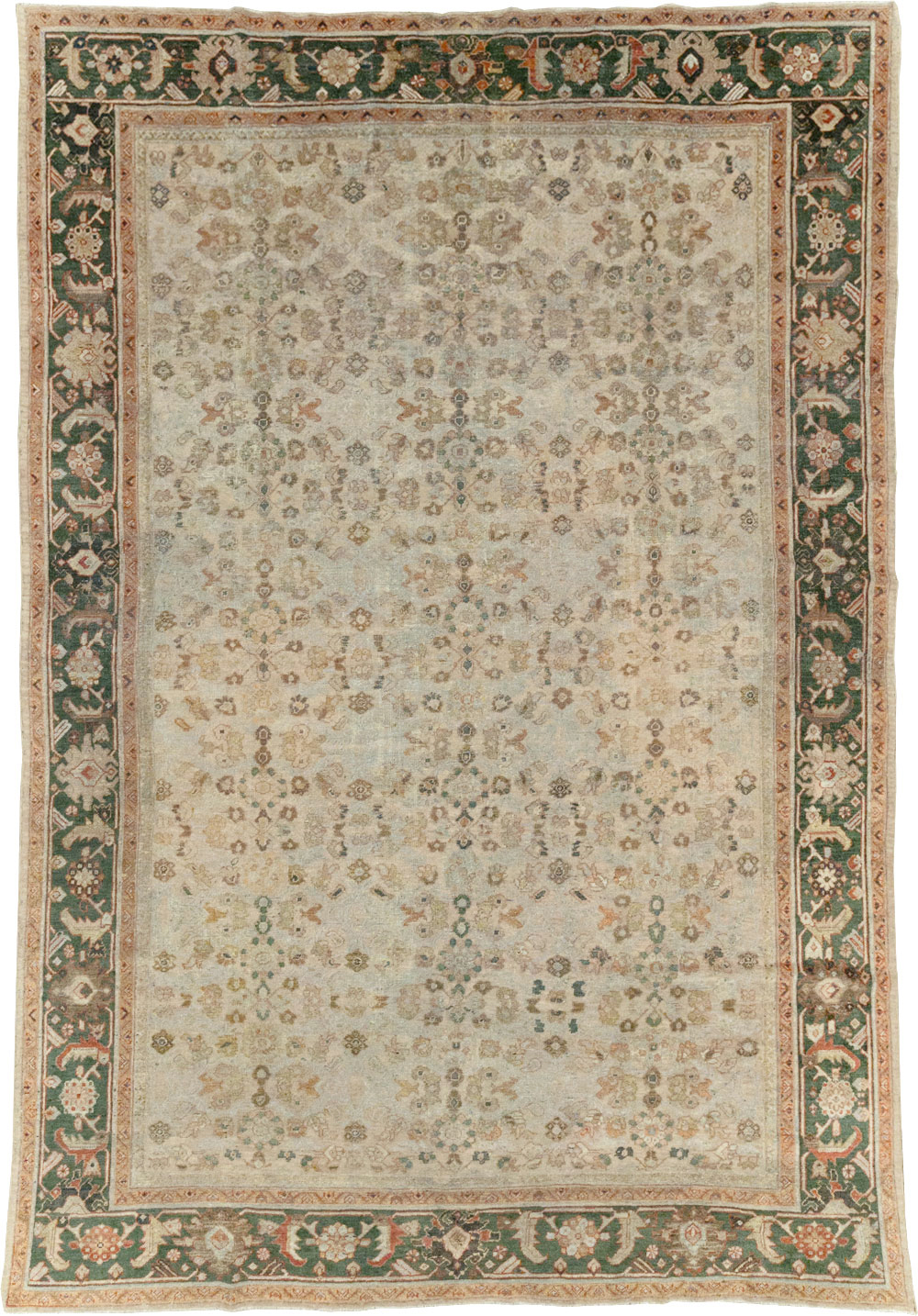 Antique Persian Mahal Room Size Carpet, No.17925 - Gss