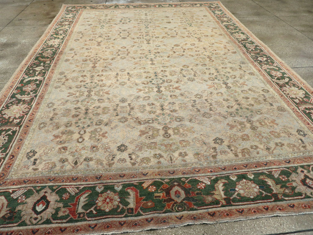 Antique Persian Mahal Room Size Carpet, No.17925 - Gss
