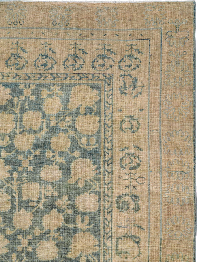 Antique East Turkestan Khotan Carpet, No.17926 - Gss