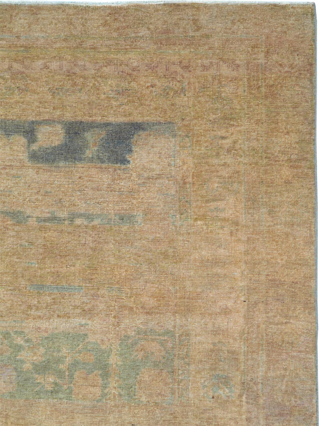 Antique East Turkestan Khotan Carpet, No.17926 - Gss