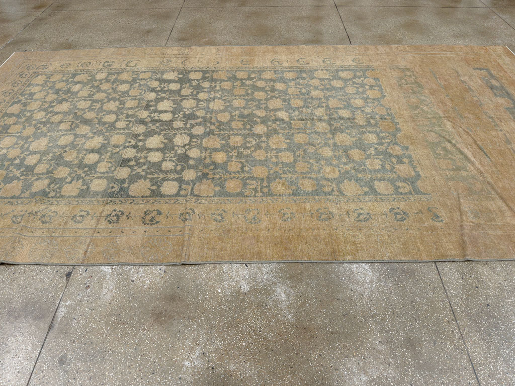Antique East Turkestan Khotan Carpet, No.17926 - Gss