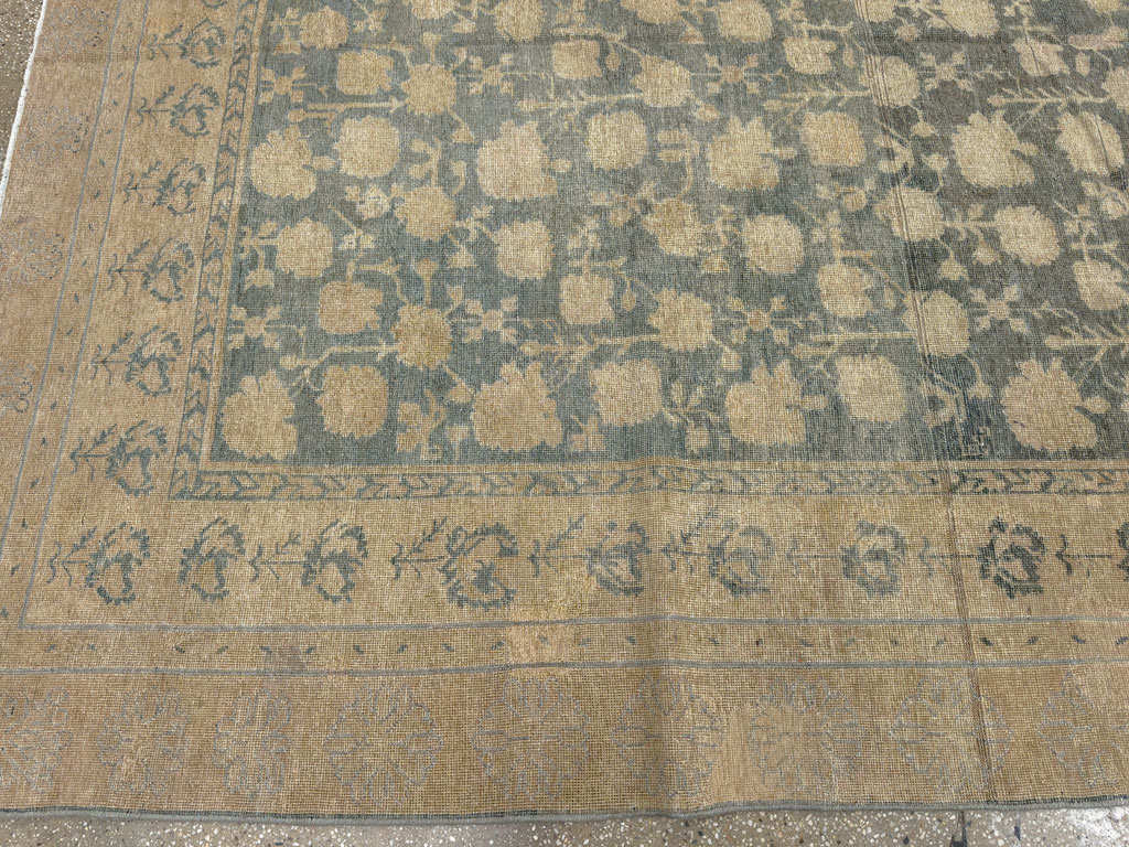 Antique East Turkestan Khotan Carpet, No.17926 - Gss