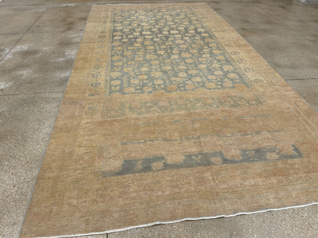 Antique East Turkestan Khotan Carpet, No.17926 - Gss