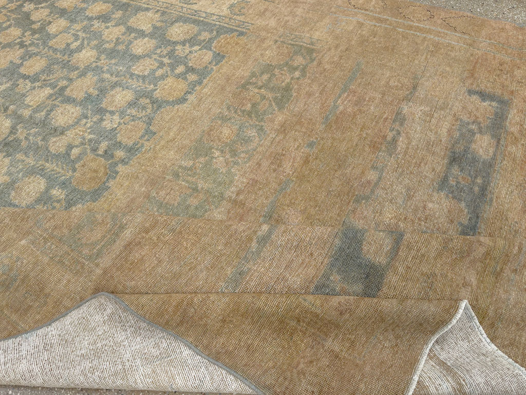 Antique East Turkestan Khotan Carpet, No.17926 - Gss