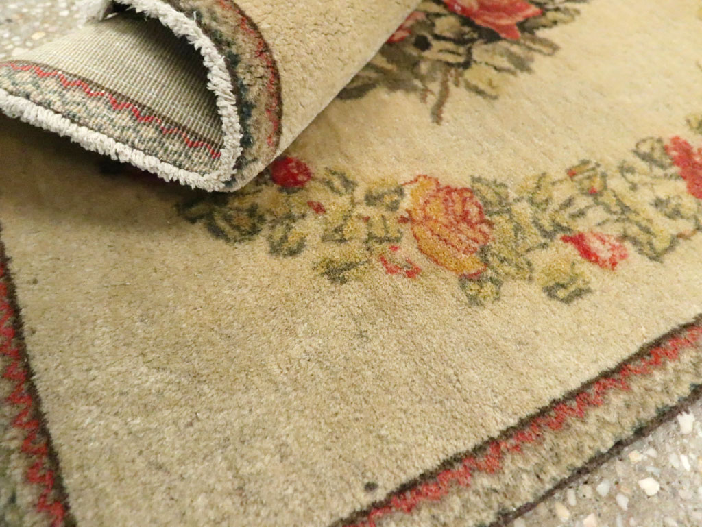 Antique Persian Kashan Throw Rug (Pair: 1 of 2), No.17930 - Gss