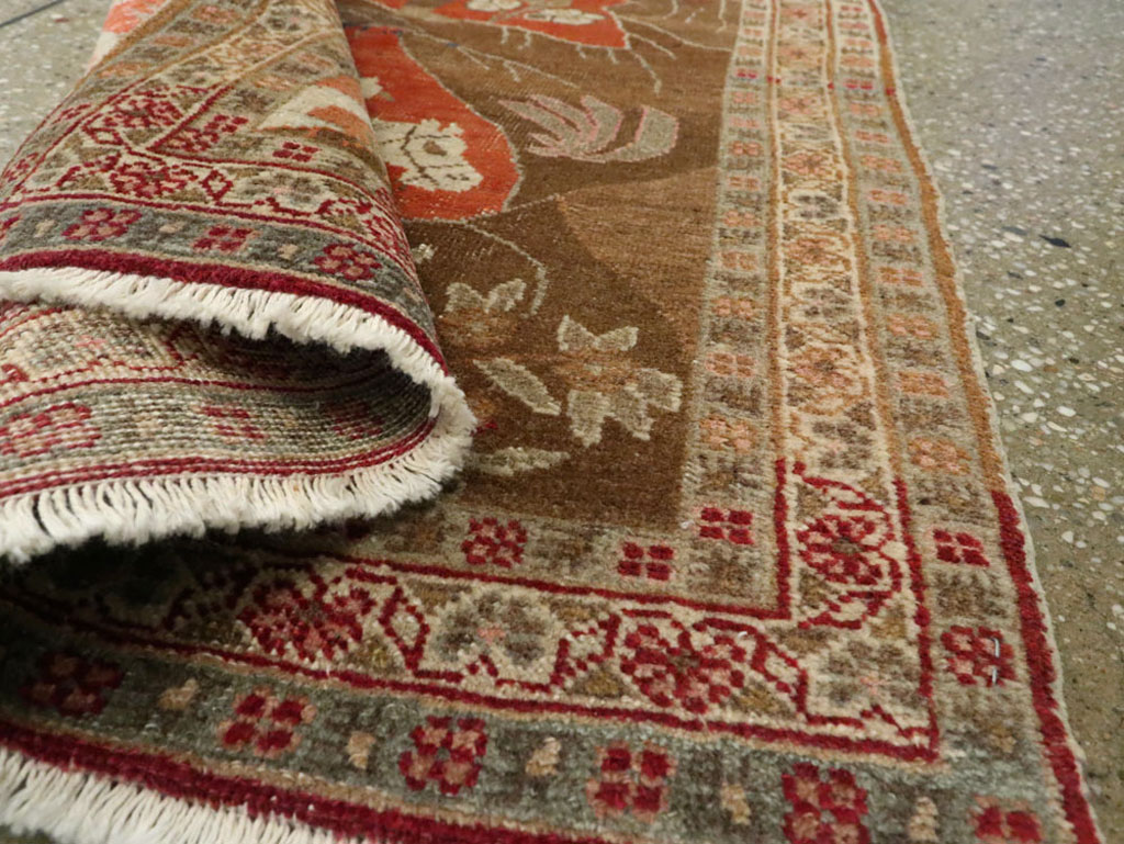 Vintage Persian Tabriz Pictorial Rug, No.17935 - Gss