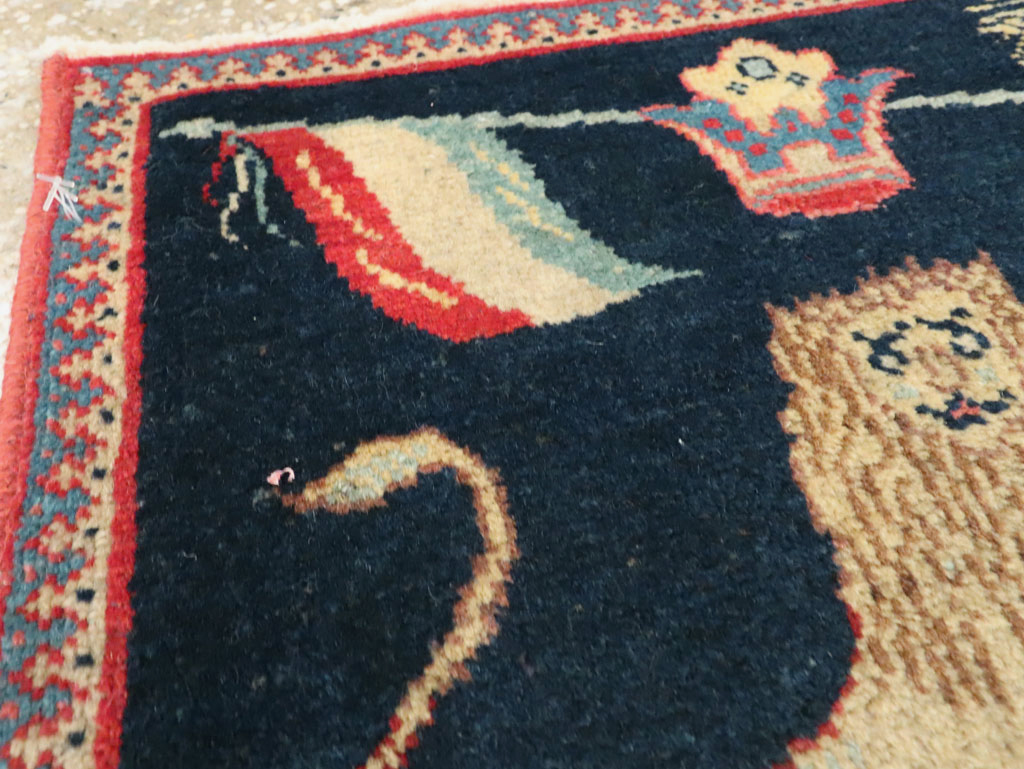 Antique Persian Souf Tabriz Pictorial Rug (Pair: 1 of 2), No.17941 - Gss