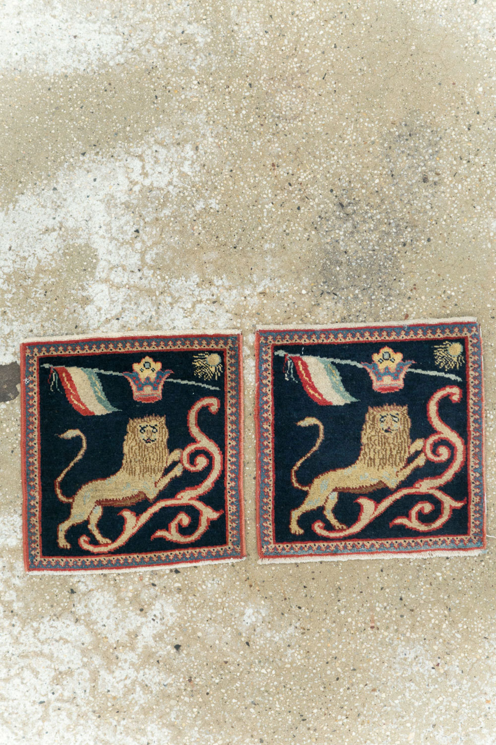 Antique Persian Souf Tabriz Pictorial Rug (Pair: 1 of 2), No.17941 - Gss