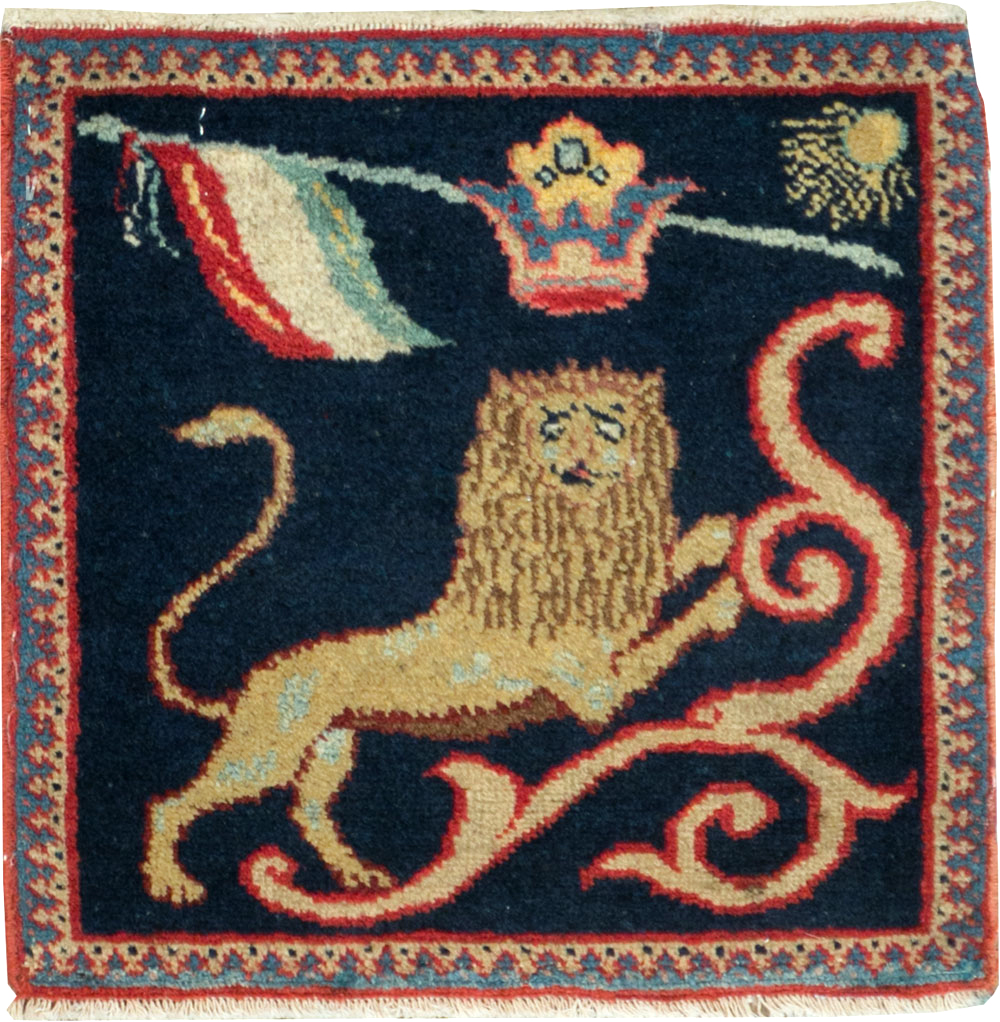 Antique Persian Souf Tabriz Pictorial Rug (Pair: 2 of 2), No.17942 - Gss