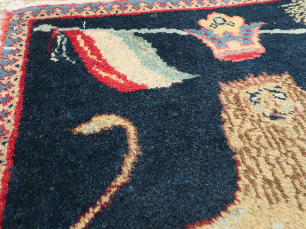 Antique Persian Souf Tabriz Pictorial Rug (Pair: 2 of 2), No.17942 - Gss