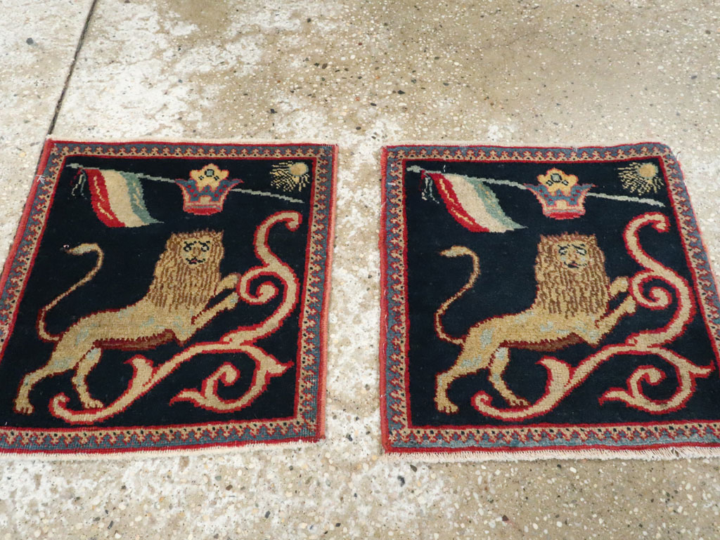 Antique Persian Souf Tabriz Pictorial Rug (Pair: 2 of 2), No.17942 - Gss