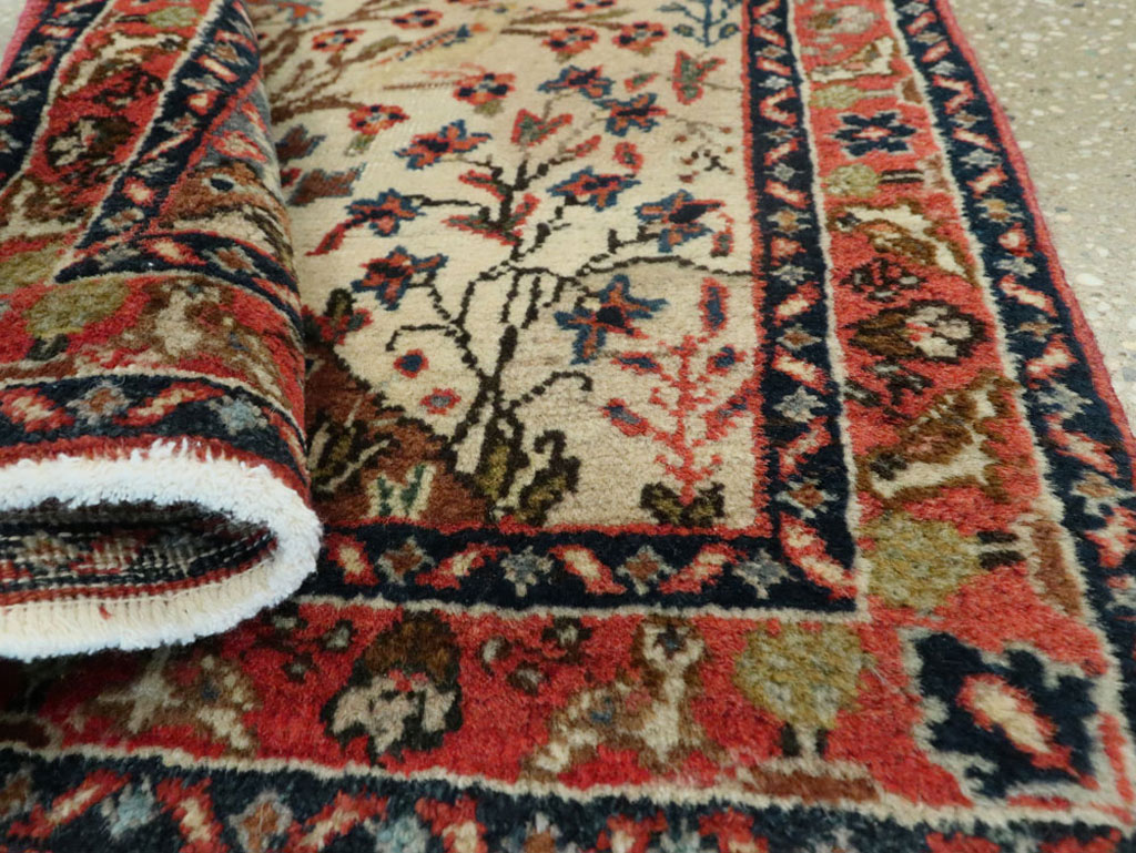 Vintage Persian Tabriz Pictorial Rug, No.17953 - Gss