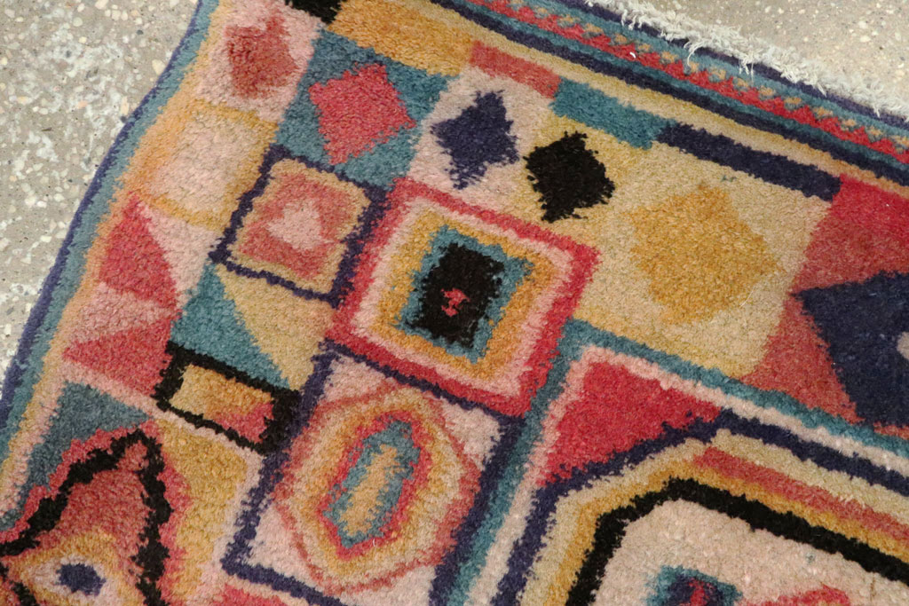 Vintage Persian Tabriz Rug, No.17954 - Gss