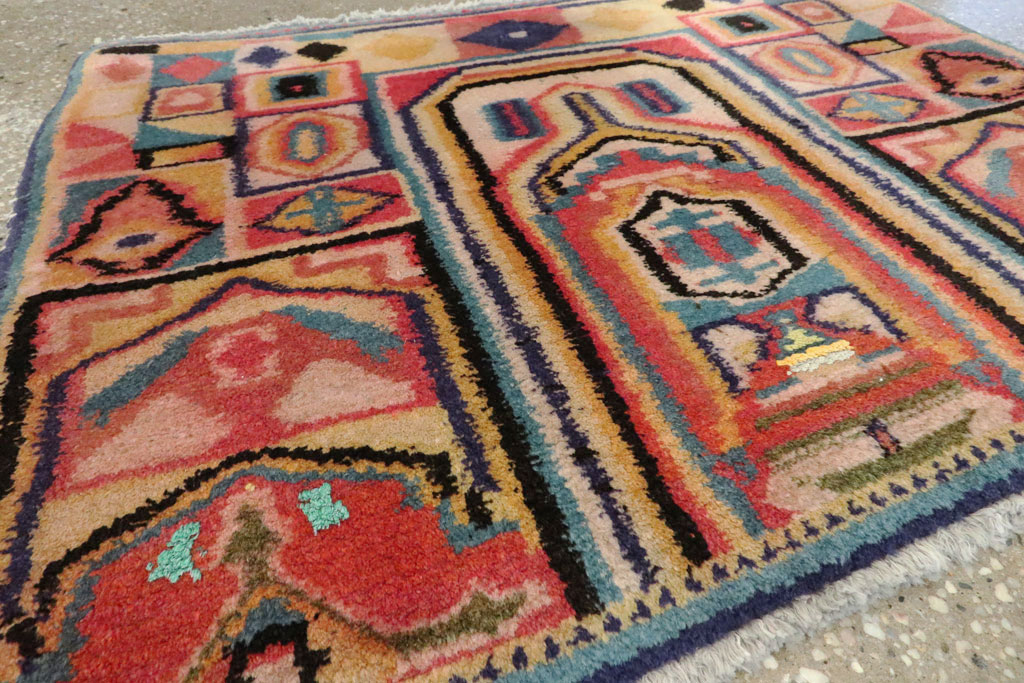 Vintage Persian Tabriz Rug, No.17954 - Gss