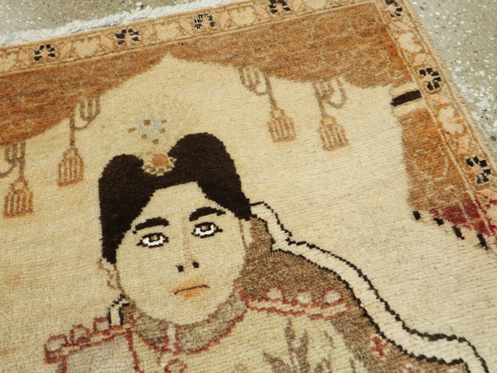 Antique Persian Tabriz Pictorial Rug (Pair: 1 of 2), No.17956 - Gss