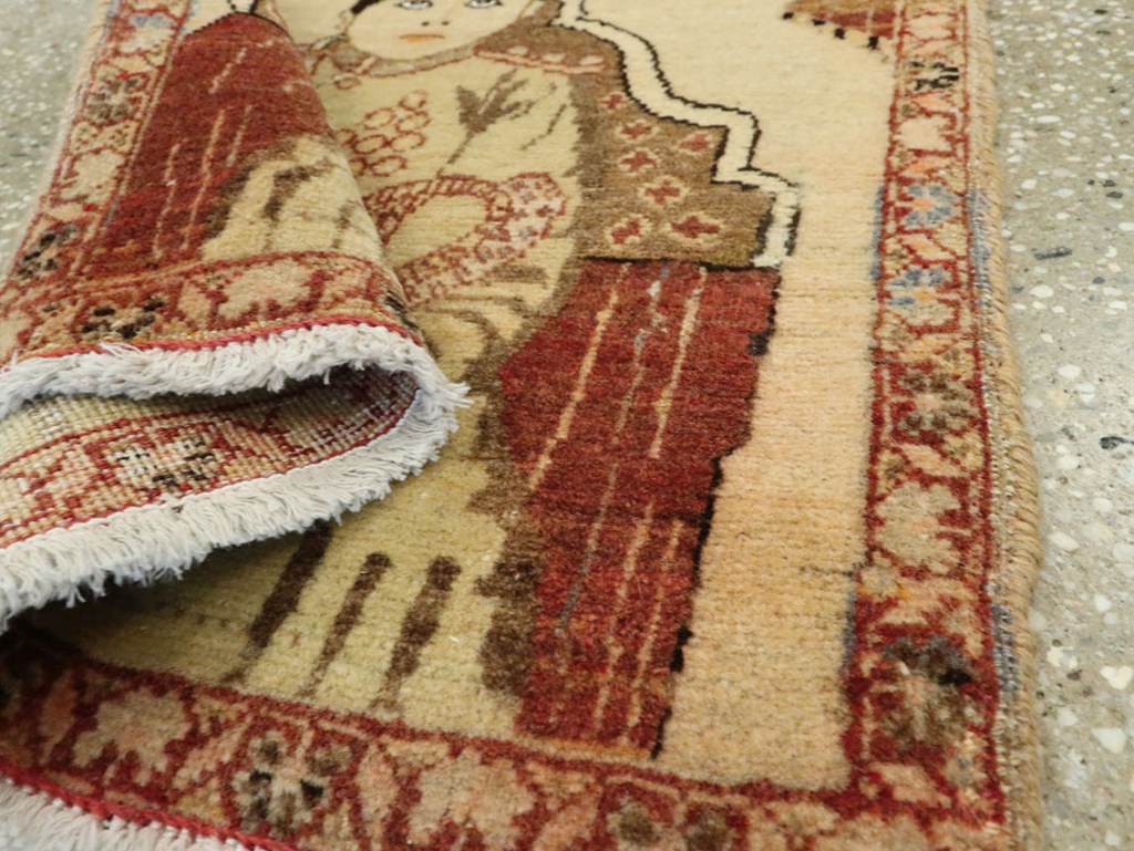 Antique Persian Tabriz Pictorial Rug (Pair: 1 of 2), No.17956 - Gss