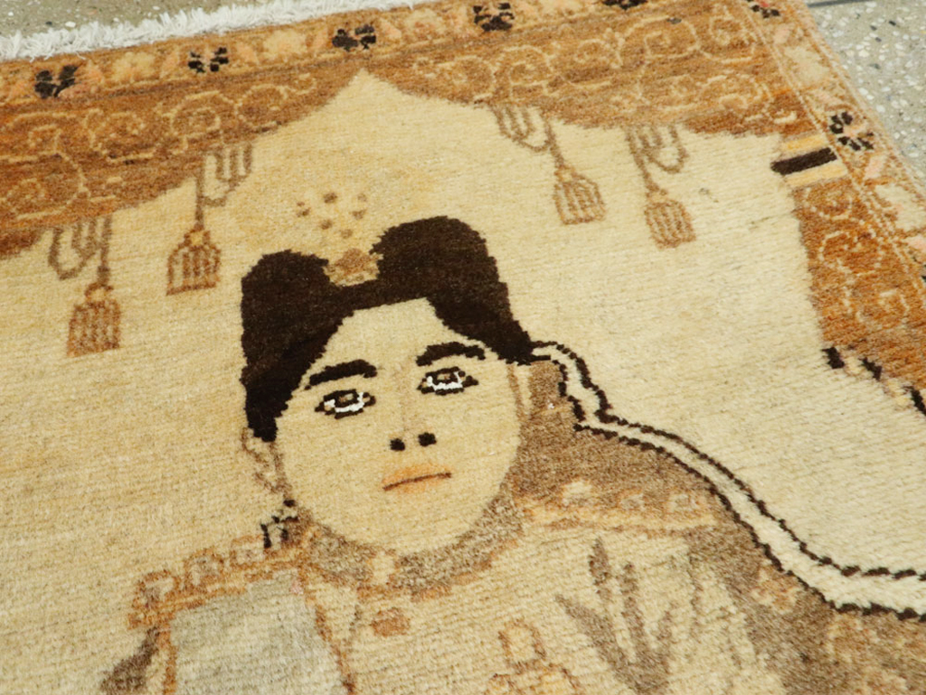 Antique Persian Tabriz Pictorial Rug (Pair: 2 of 2), No.17957 - Gss