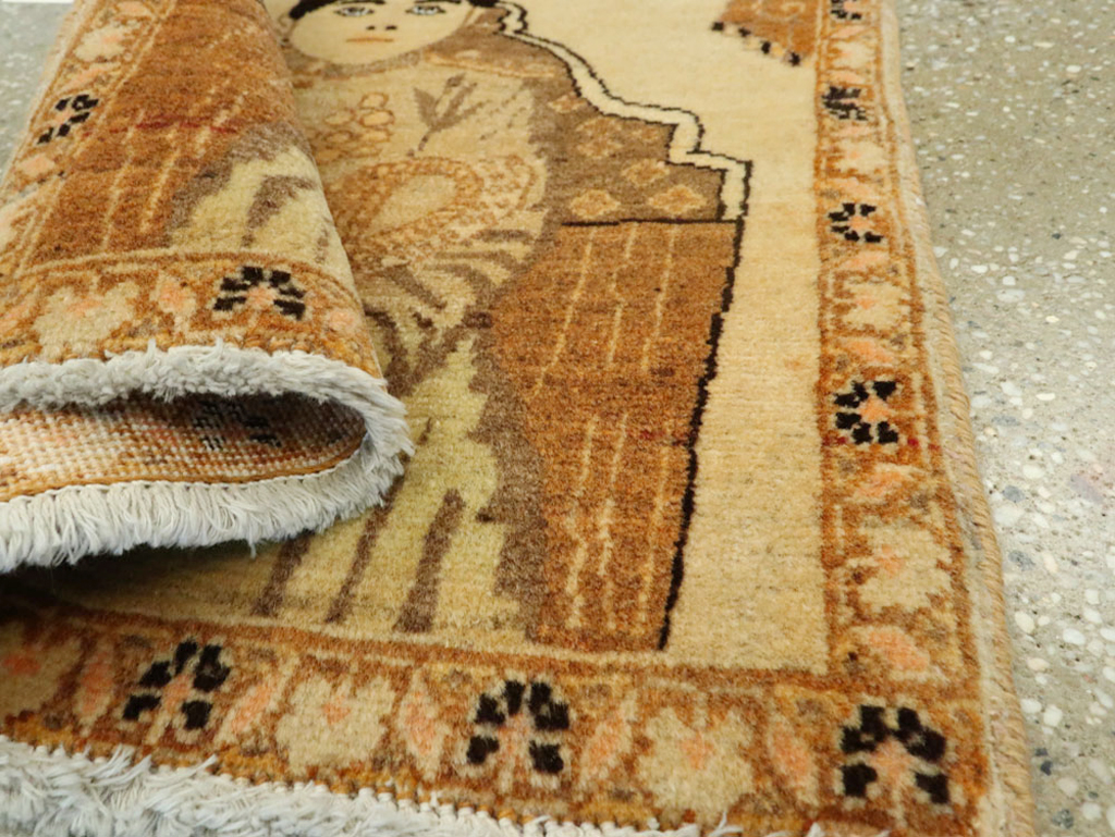 Antique Persian Tabriz Pictorial Rug (Pair: 2 of 2), No.17957 - Gss